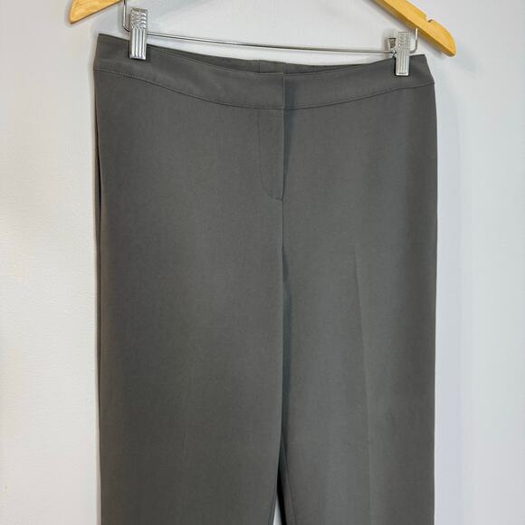St. John Women’s Trousers Dress Pants Flat Front Career Office Women's 4 Grey - Picture 3 of 7